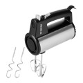 Fresh Hand Mixer, 400 Watt, 5 Speeds, Turbo Function, HM-400 - Black Silver