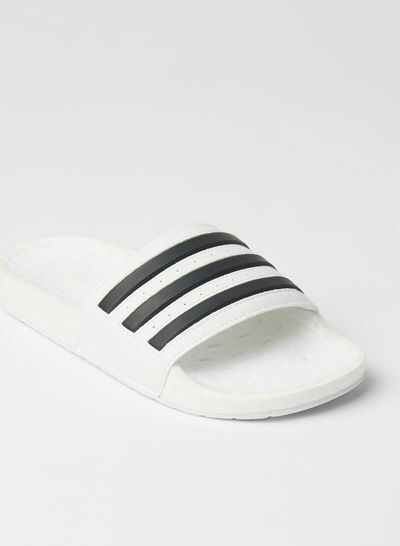 Adilette Boost Slides White