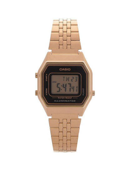 Youth Water Resistant Digital Watch LA680WGA-1DF - 29 mm - Gold