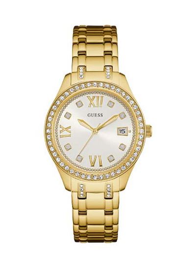 Women's Polished Stainless Steel Bracelet Watch W0848L2