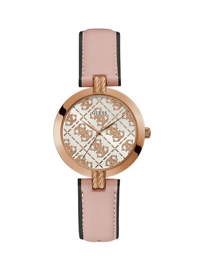 Women's Leather Analog Wrist Watch GW0027L2 - 35 mm - Pink