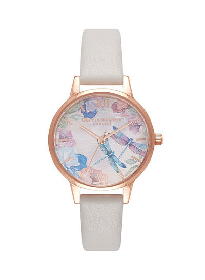 Women's Painterly Prints Floral Dial Watch - OB16PP77