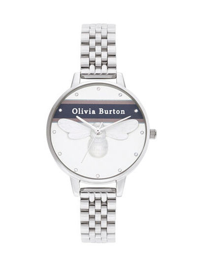 Women's Varsity White & Bee & Stone Dial Watch - OB16VS07