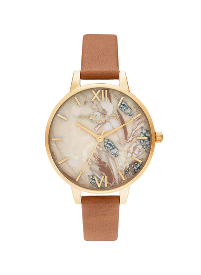 Women's Leather Analog Wrist Watch OB16VM39