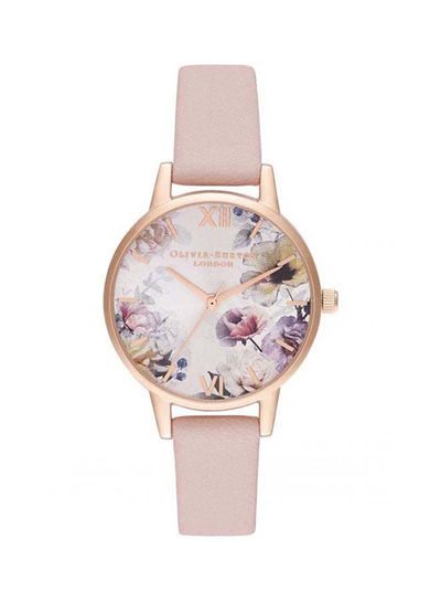 Women's Leather Analog Wrist Watch-OB16EG115