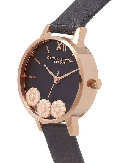 Women's Leather Analog Wrist Watch OB16CH05