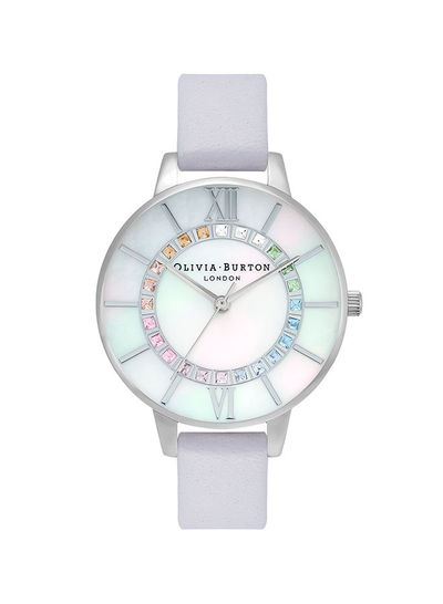 Women's Wonderland White Mother Of Pearl & Stone Dial Watch - Ob16Wd102