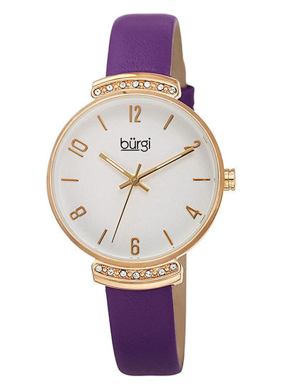 Women's Leather Analog Wrist Watch BUR254PU