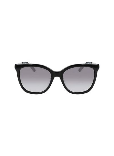 Women's Full Rim Acetate Square Sunglasses - Lens Size: 55 mm