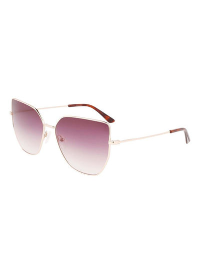 Women's Full Rim Metal Modified Rectangle Sunglasses CK21129S-717-6016