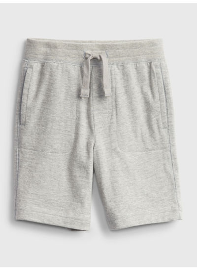 Organic Pull-On Shorts Grey