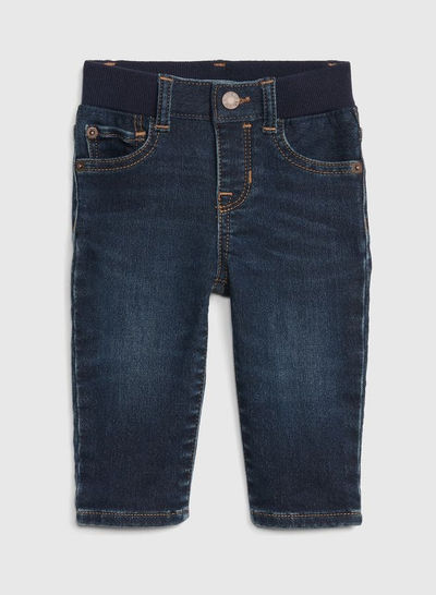 Baby Knit Straight Jeans Dark Wash