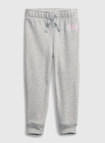 Gap Logo Printed Pull-On Joggers Light Grey