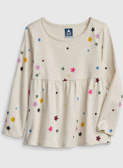 Toddler Mix And Match Long Sleeve Tunic T-Shirt Multi Stars